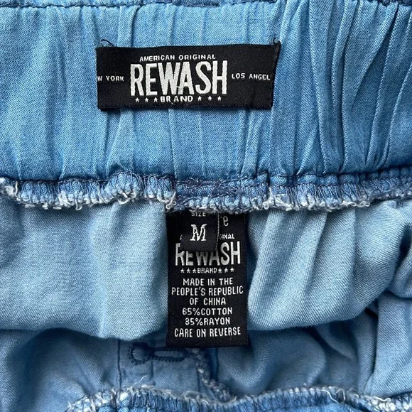 NWT Rewash Chambray Paper Bag Shorts - Picture 6 of 8